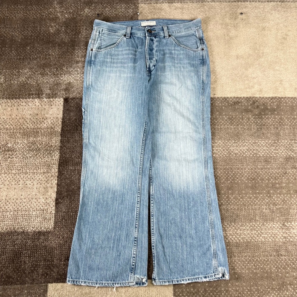 American Eagle Outfitters Mens Carpenter Jeans Blue 32x30 Baggy Bootcut